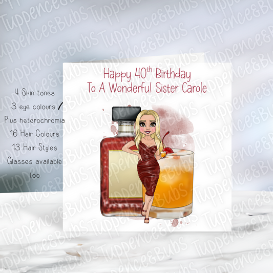 Disaronno Inspired Birthday Card
