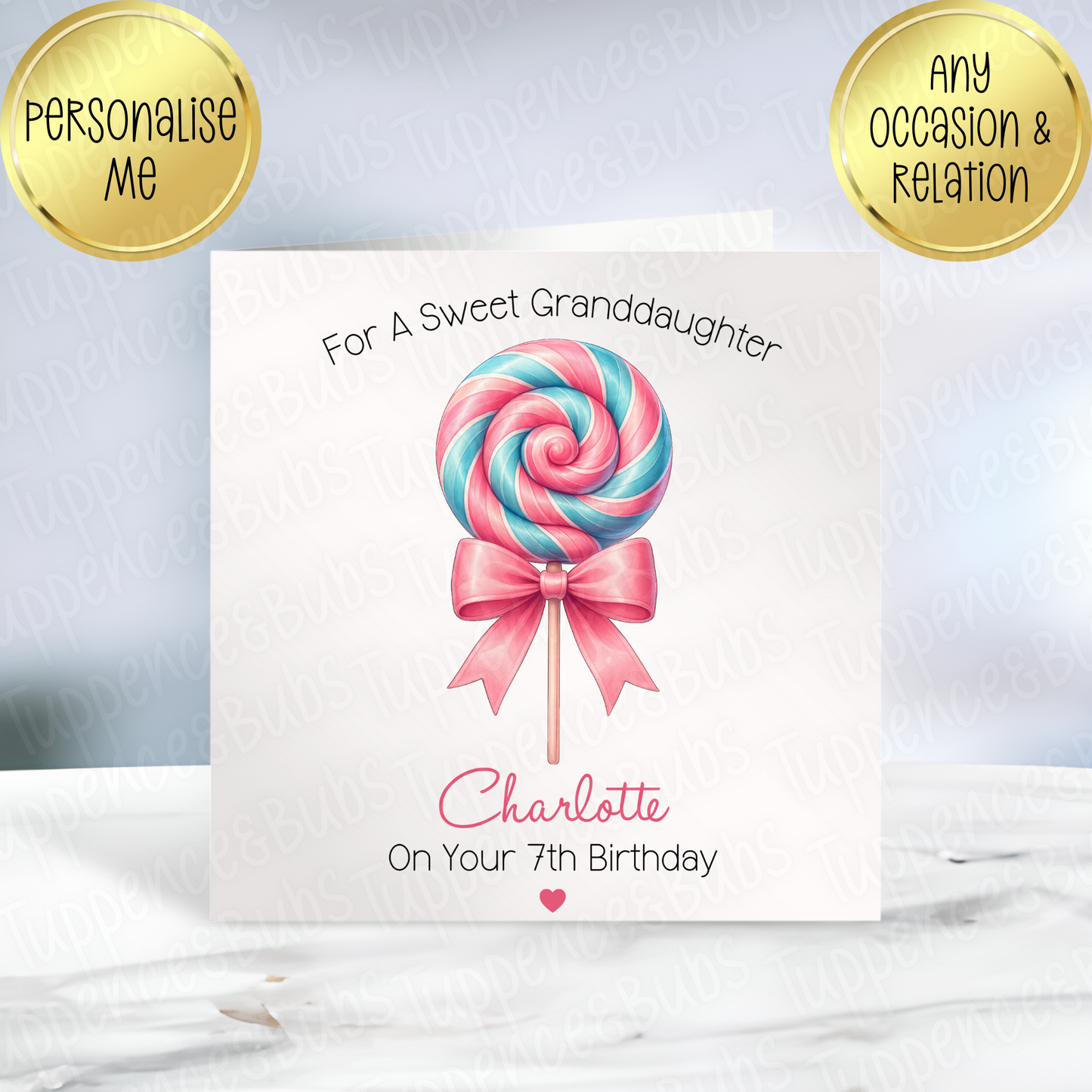 Lollipop Themed Card - 2 Designs