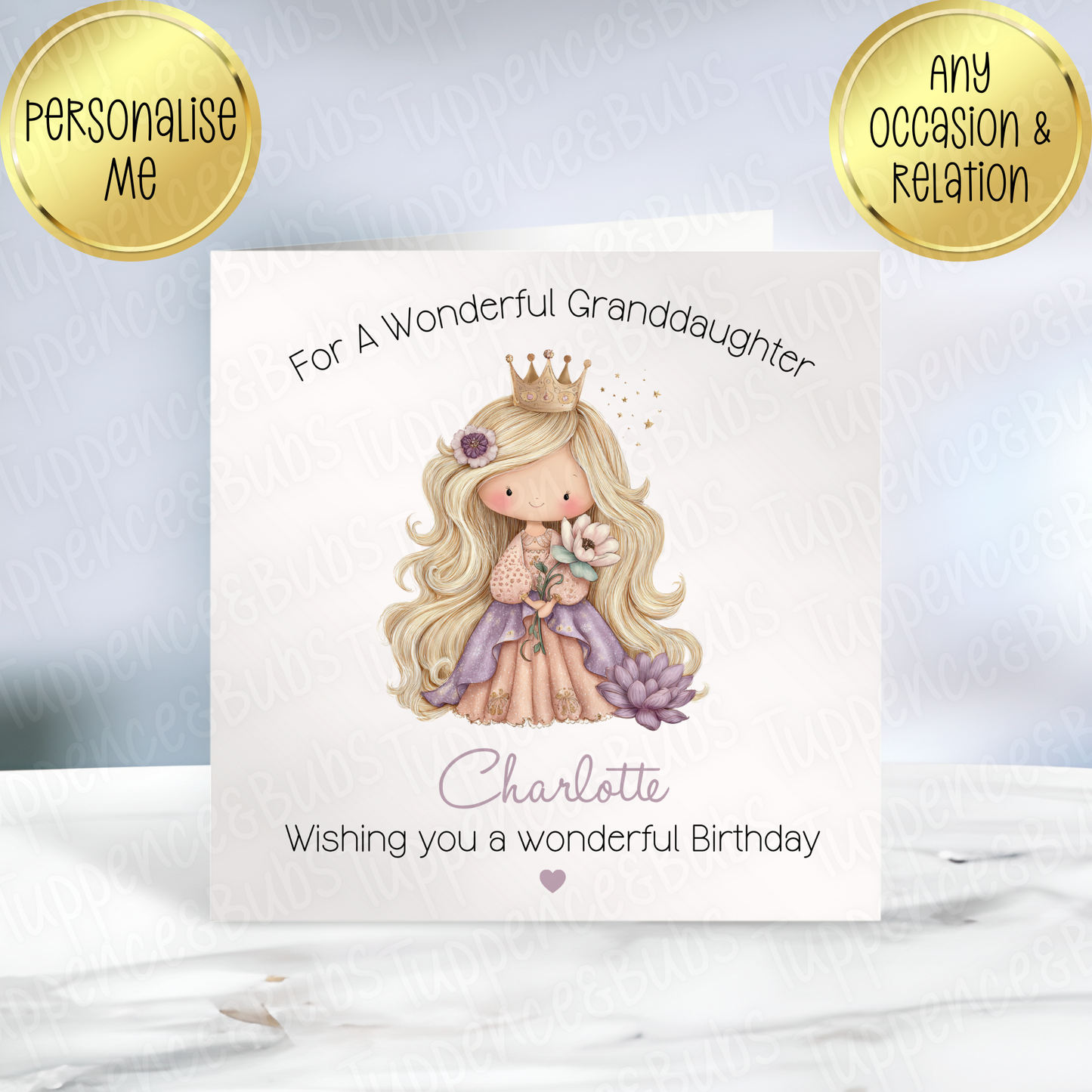 Princess Themed Card - 4 Designs