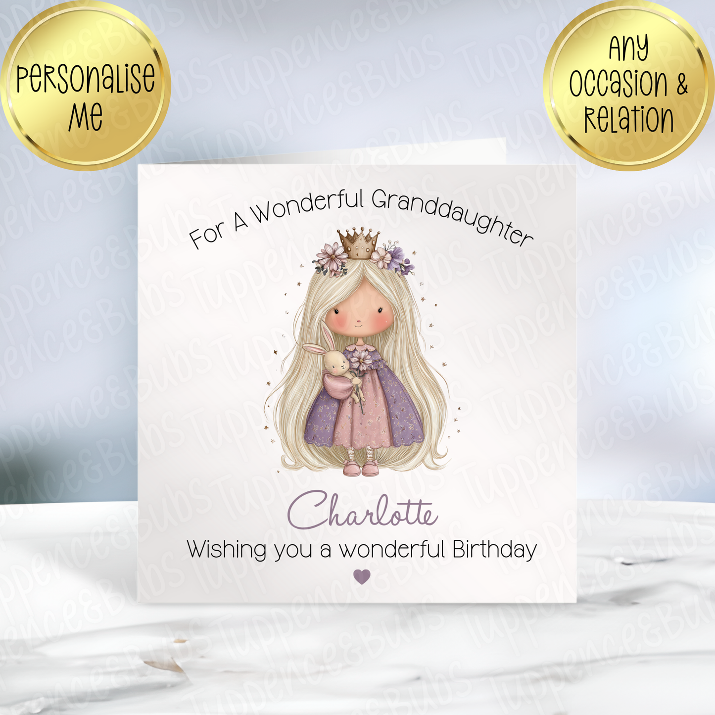 Princess Themed Card - 4 Designs
