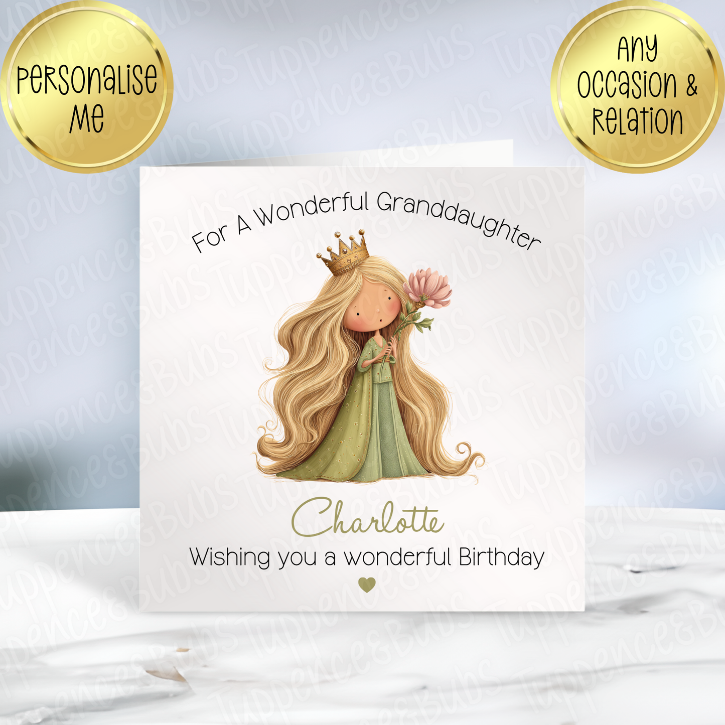 Princess Themed Card - 4 Designs