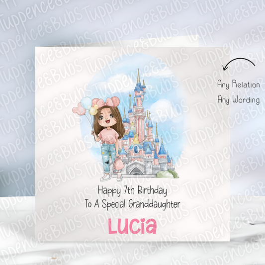Castle Themed Birthday Card