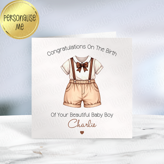 New Baby Boy Card
