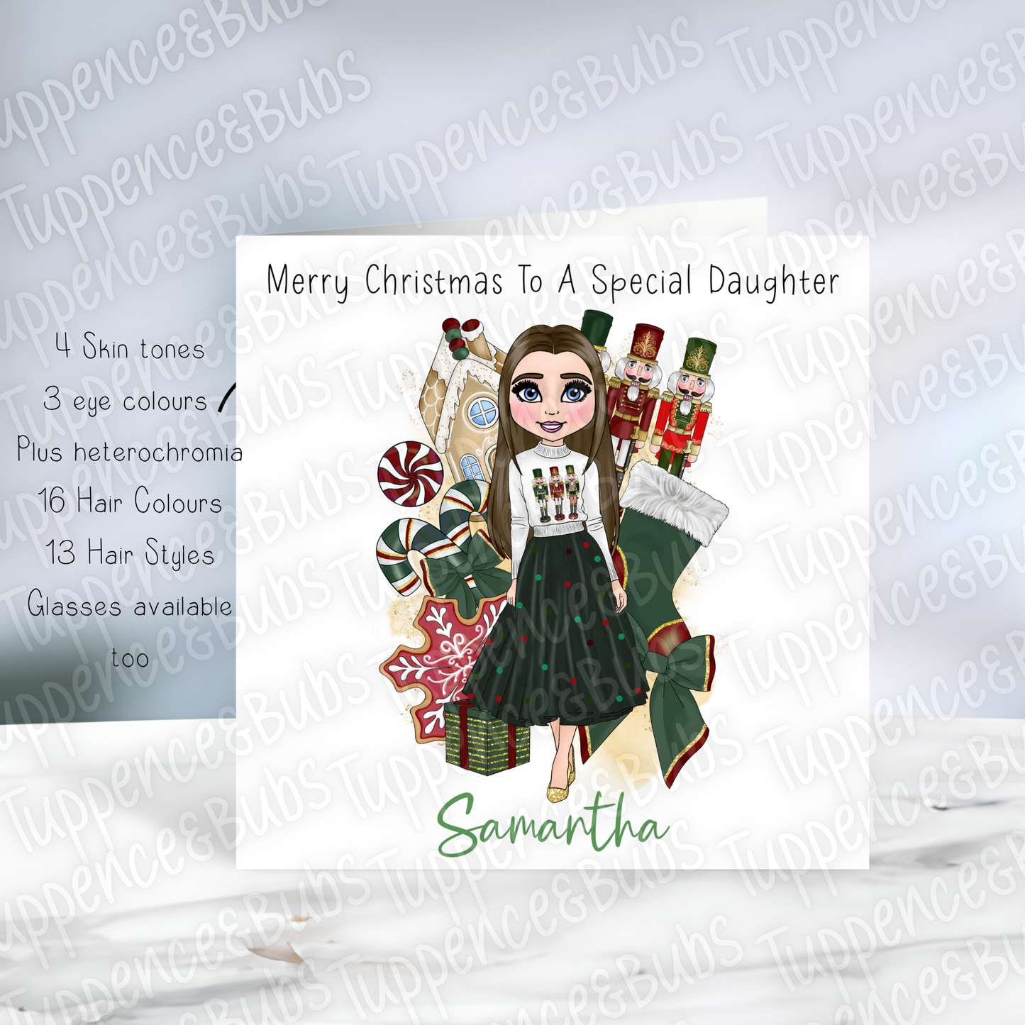 Nutcracker Jumper Style Christmas Card