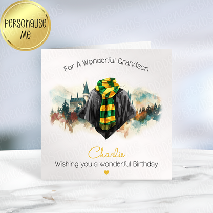 Wizard School Themed Card - 4 Designs