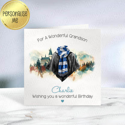 Wizard School Themed Card - 4 Designs