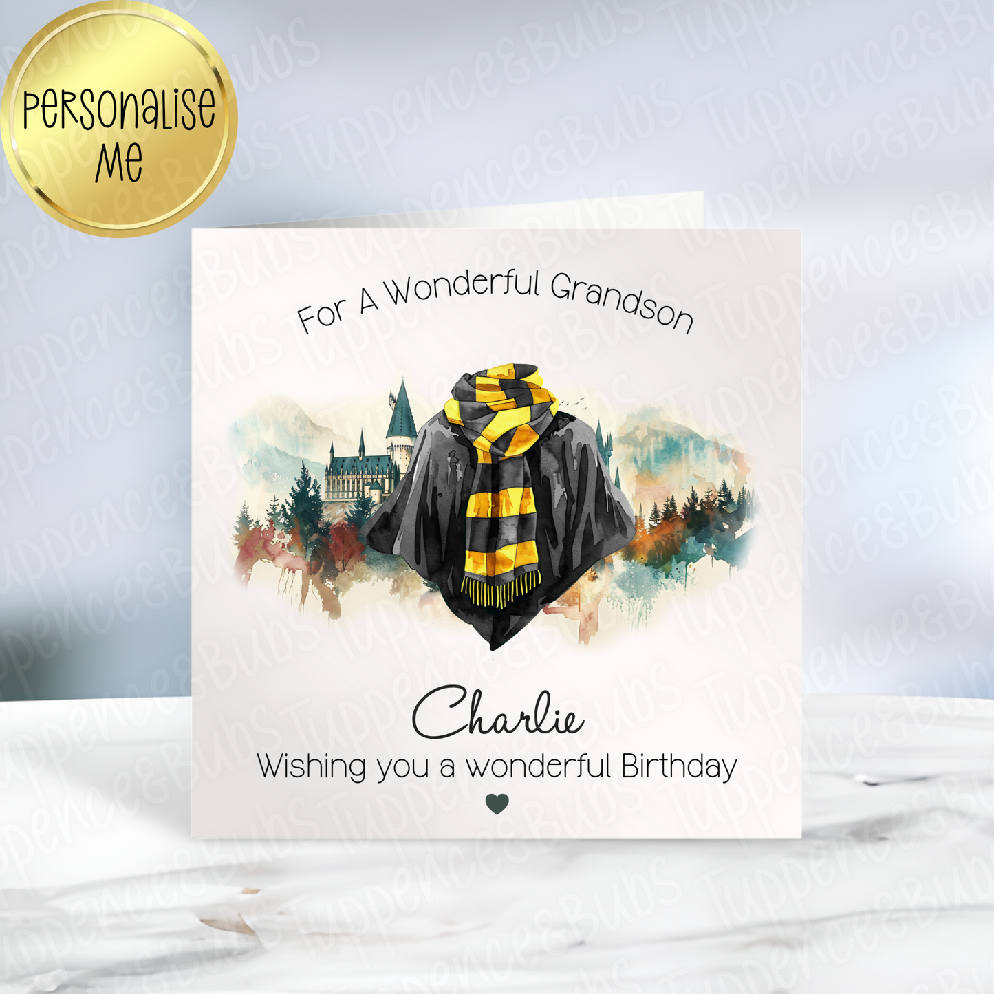 Wizard School Themed Card - 4 Designs