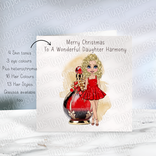 Christmas Perfume Inspired Card