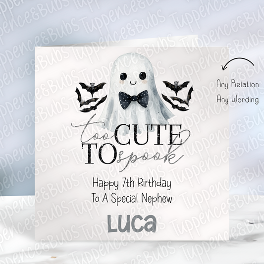 Halloween Themed Birthday Card - 2 Designs
