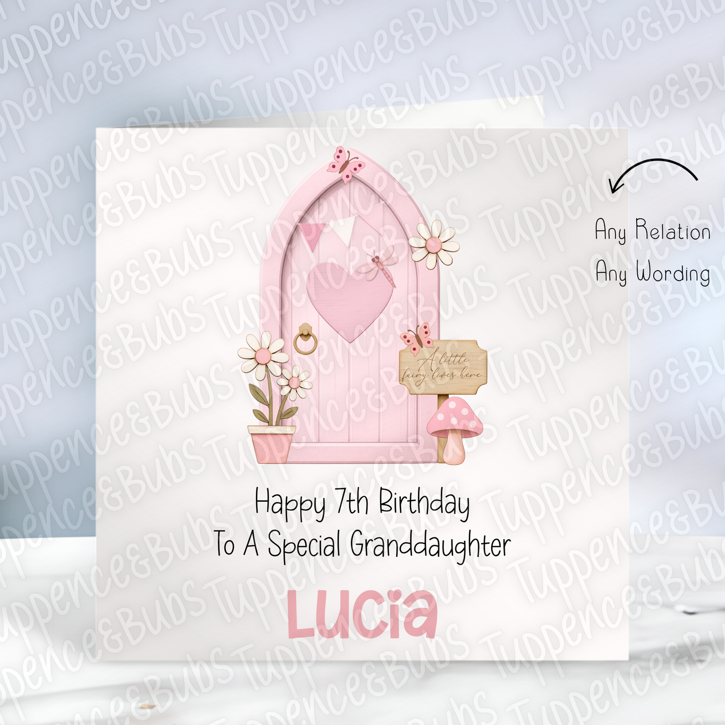 Fairy Door Themed Birthday Card