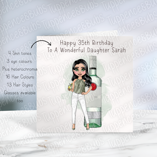 Bacardi Inspired Birthday Card