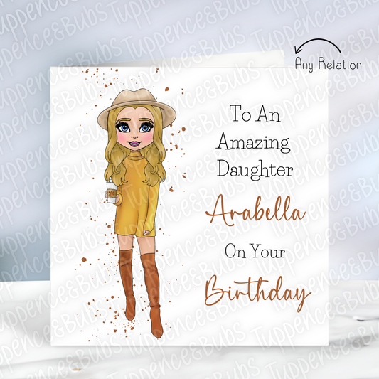Autumn Vibe Birthday Card