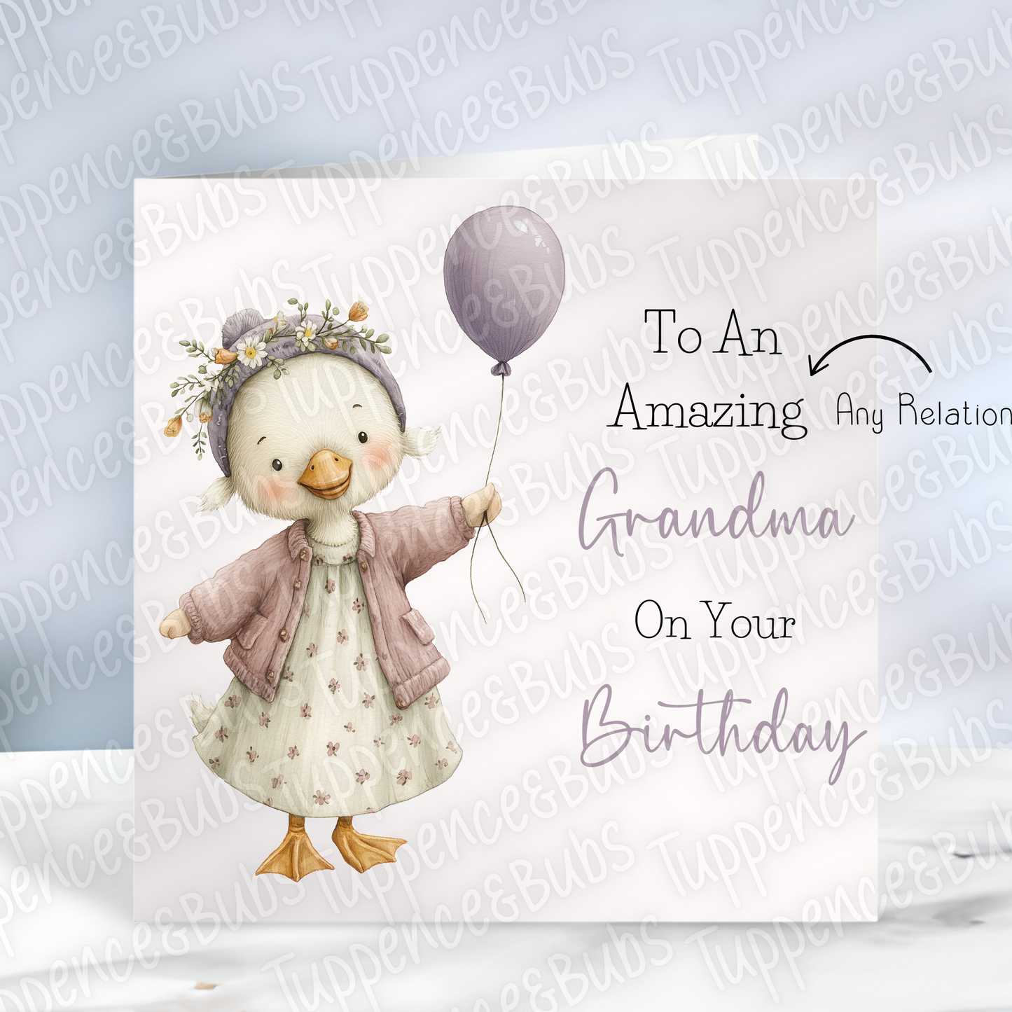 Cute Duck With Balloon - 2 Designs