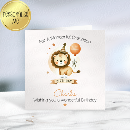 Lion Themed Card - 4 Designs