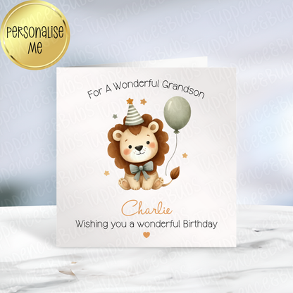 Lion Themed Card - 4 Designs
