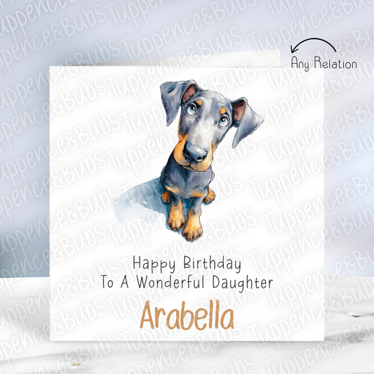 Cute Dachshund Birthday Card