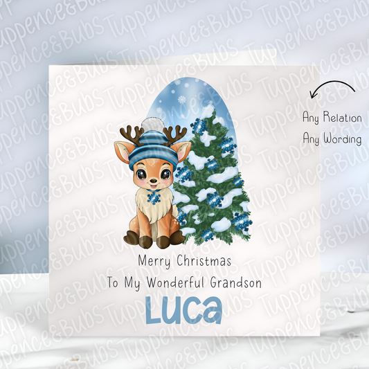 Cute Reindeer Christmas Card