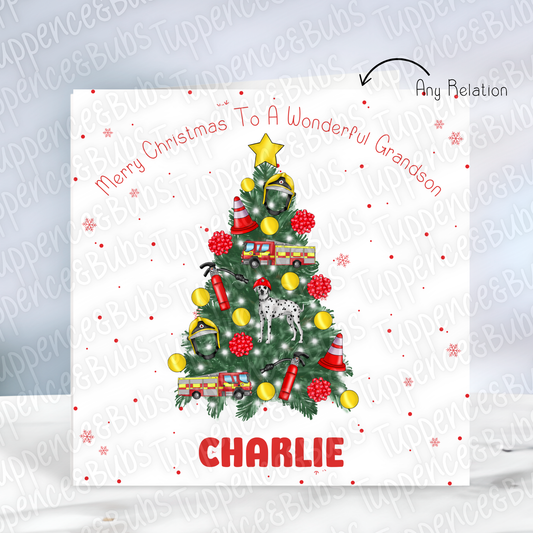 Fireman Style Christmas Card