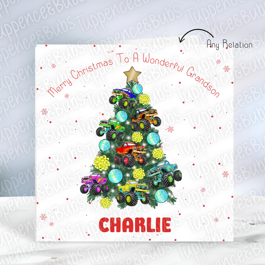 Monster Truck Christmas Card