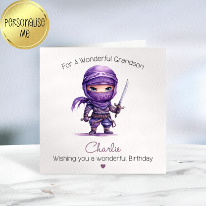 Ninja Themed Card - 6 Designs