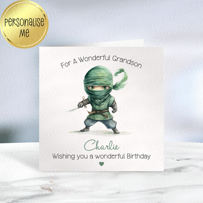 Ninja Themed Card - 6 Designs