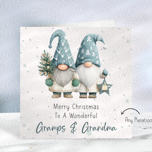 Cute Gnomes Themed Christmas Card