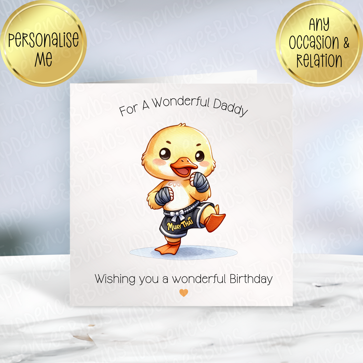 Duck With Hobbies Themed Card - 5 Designs
