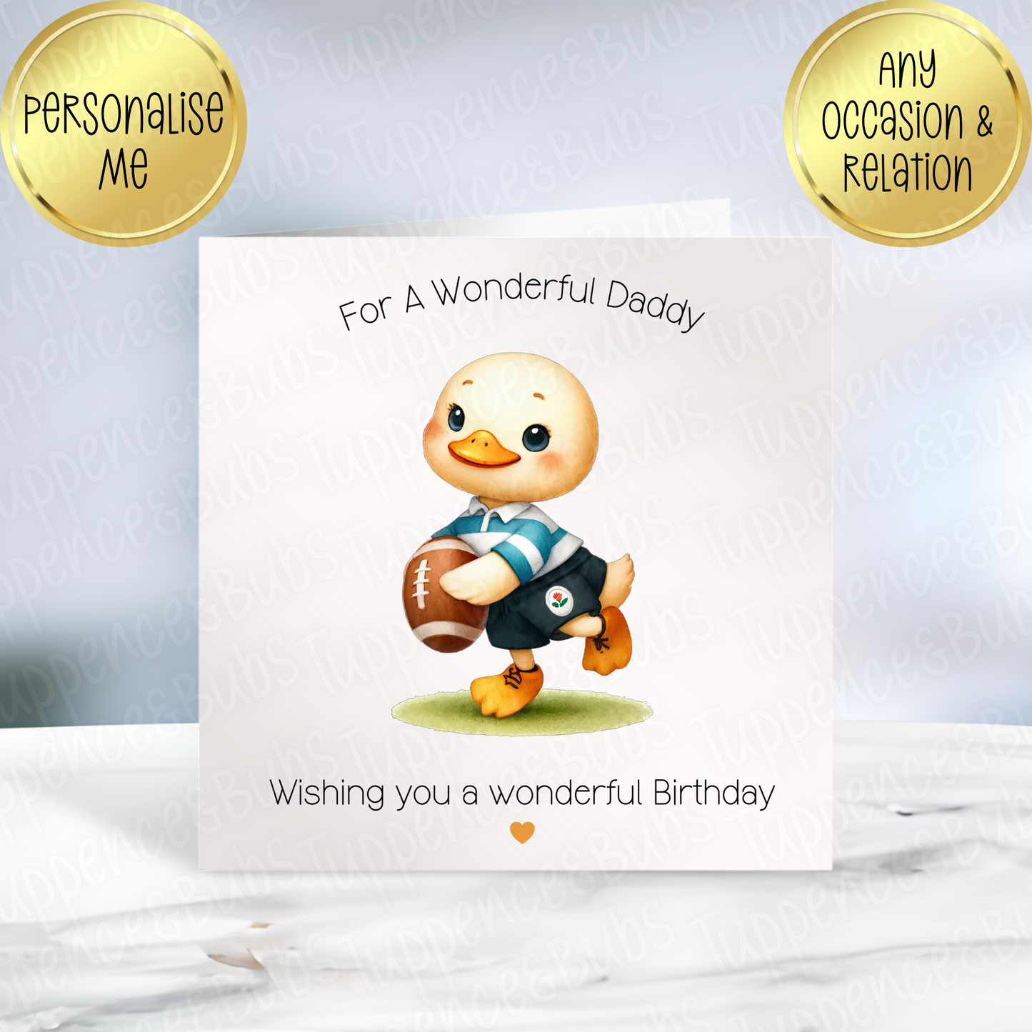 Duck With Hobbies Themed Card - 5 Designs