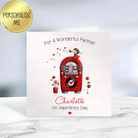Music Box Valentine's Card