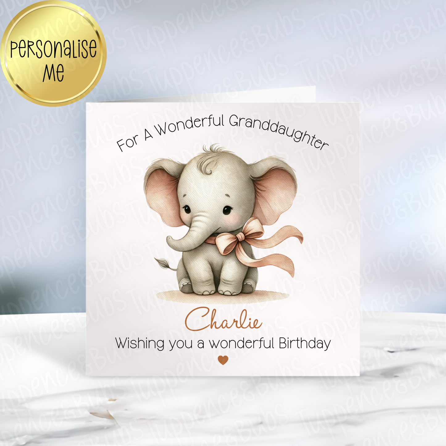 Baby Elephant Card - 2 Designs