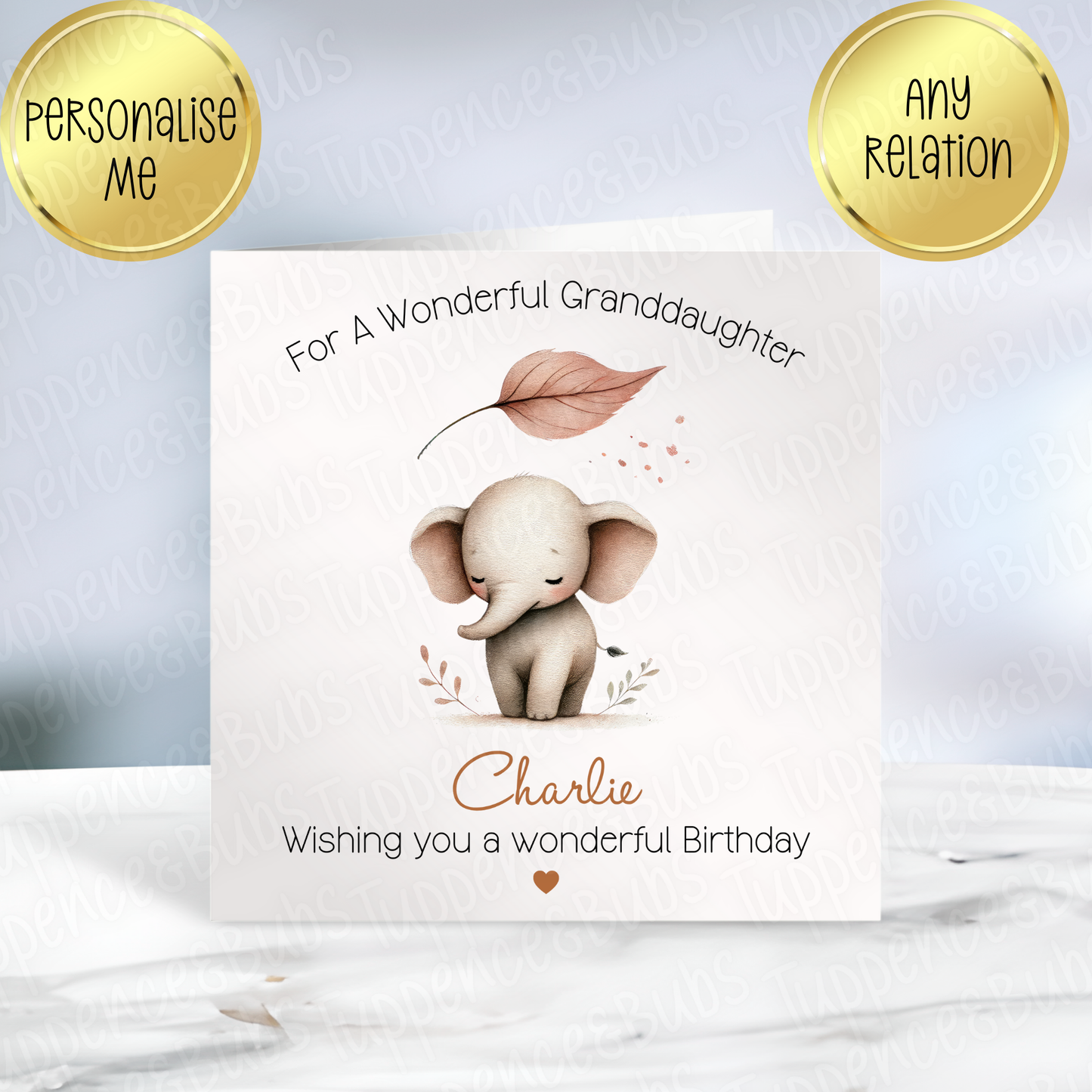 Baby Elephant Card - 2 Designs