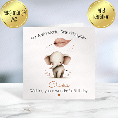 Baby Elephant Card - 2 Designs