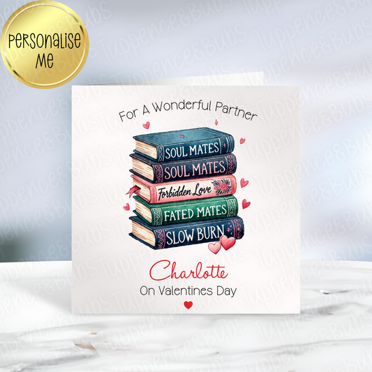 Book Themed Valentine's Card