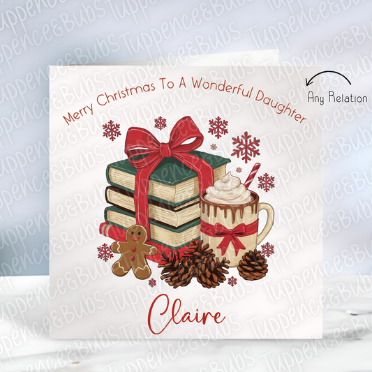 Book Themed Christmas Card