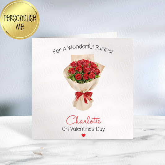 Roses Themed Valentine's Card