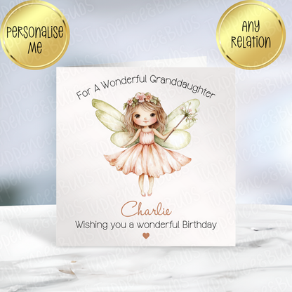 Fairy Themed Birthday Card
