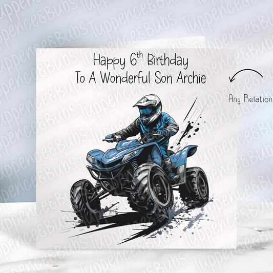 Quad Themed Birthday Card