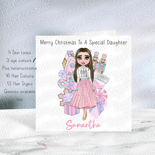 Pastel Nutcracker Themed Christmas Cards