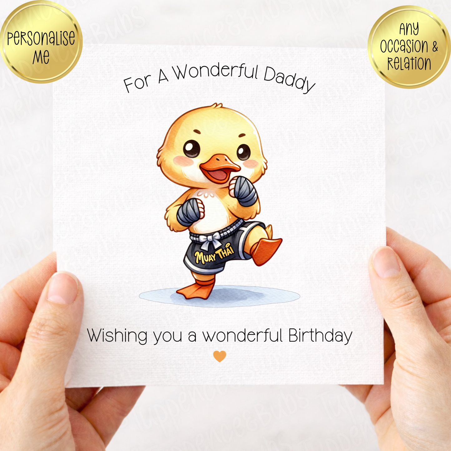 Duck With Hobbies Themed Card - 5 Designs