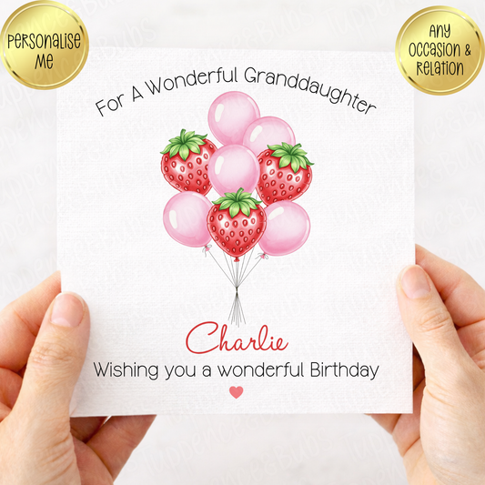 Berry Balloon Inspired Birthday Card