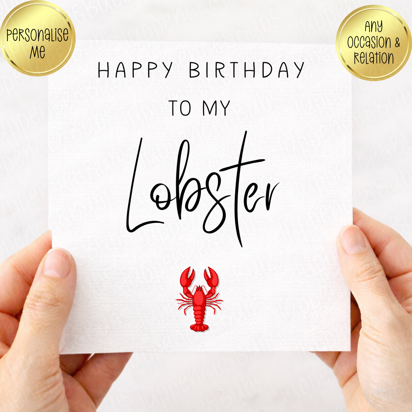 You're My Lobster Birthday Card