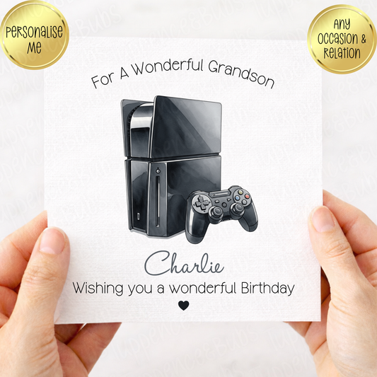 Gaming/Retro Gaming Birthday Card