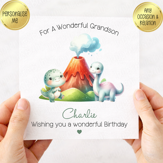 Dinosaur Themed Card