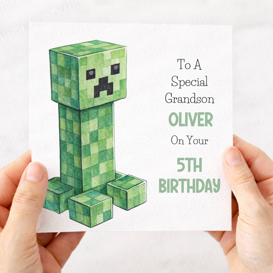 Creep Themed Birthday Card