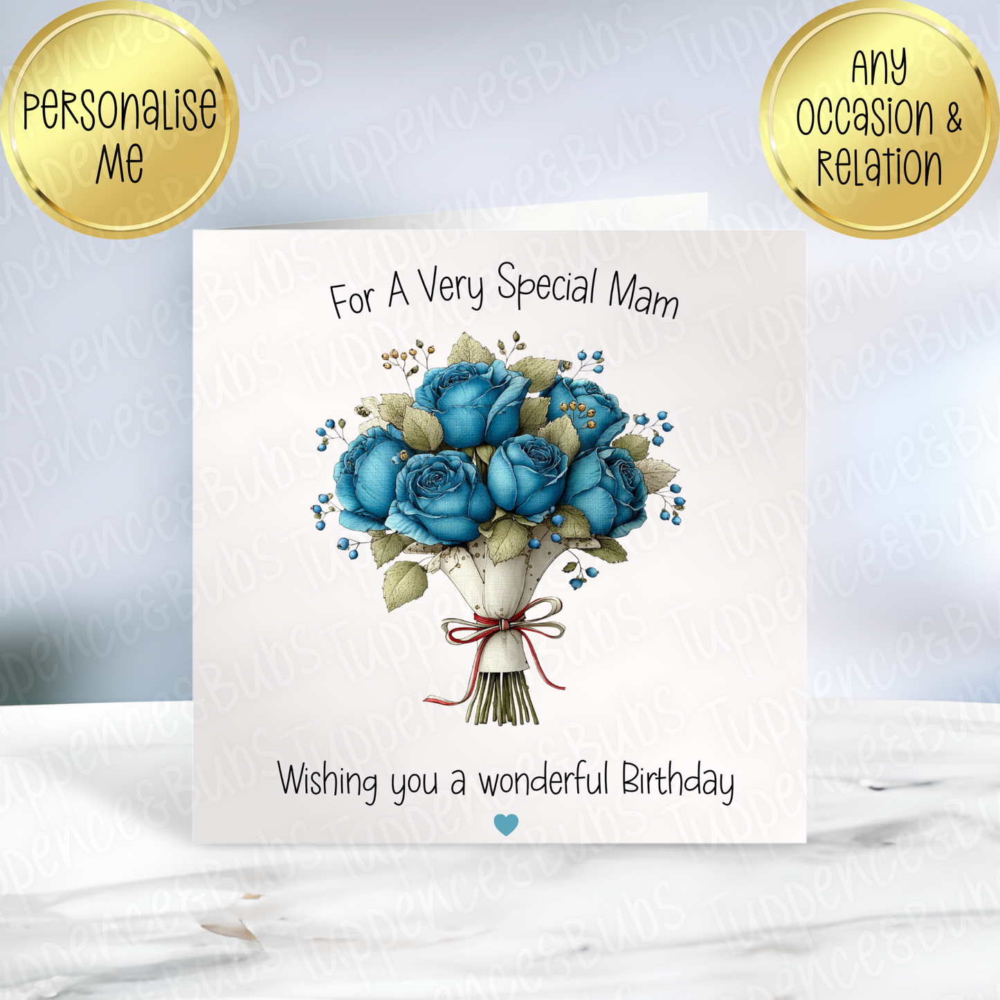 Floral Themed Birthday Card - 3 Designs