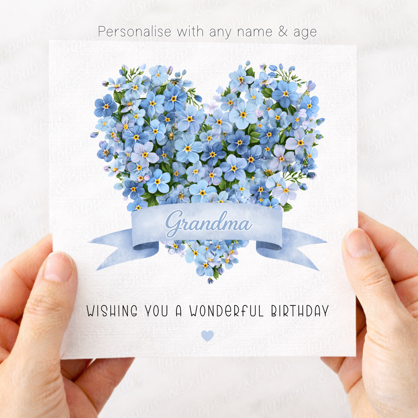 Forget Me Not Floral Card