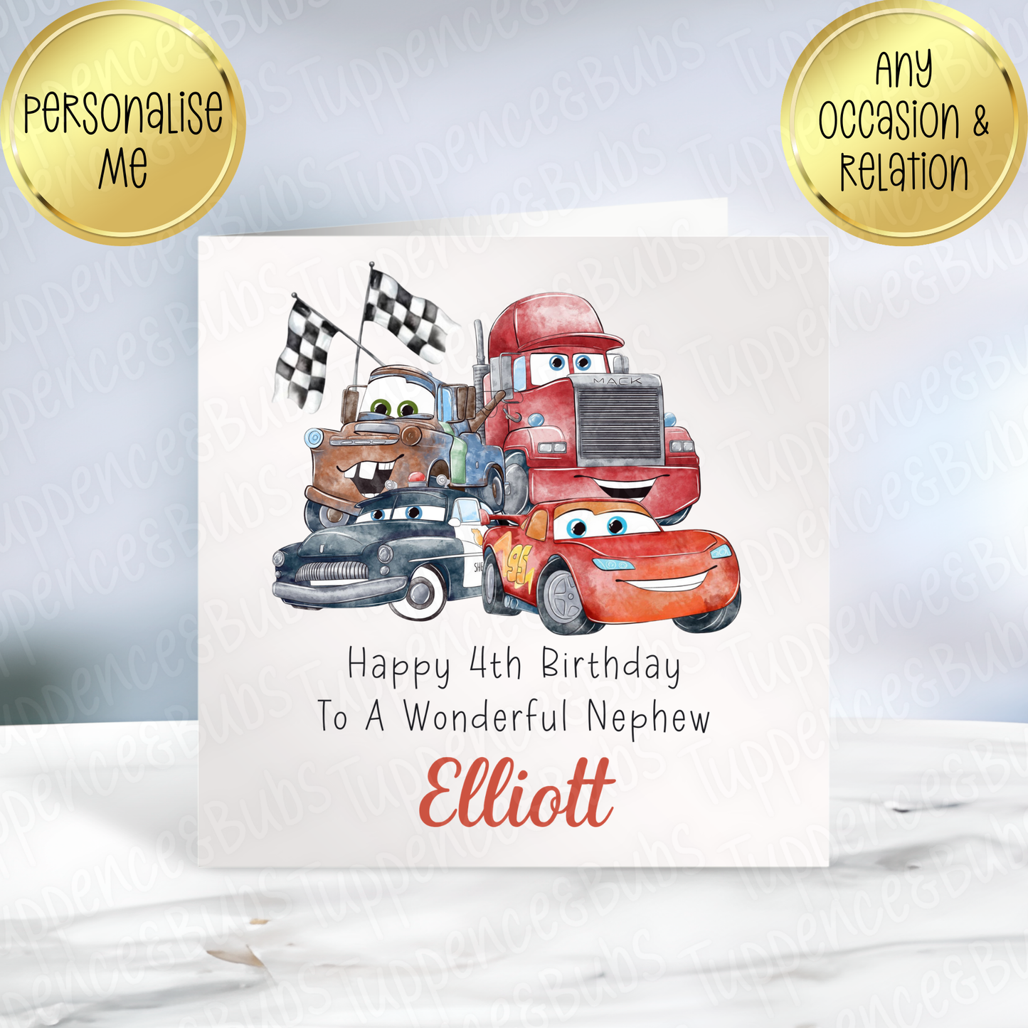 Cars Themed Card