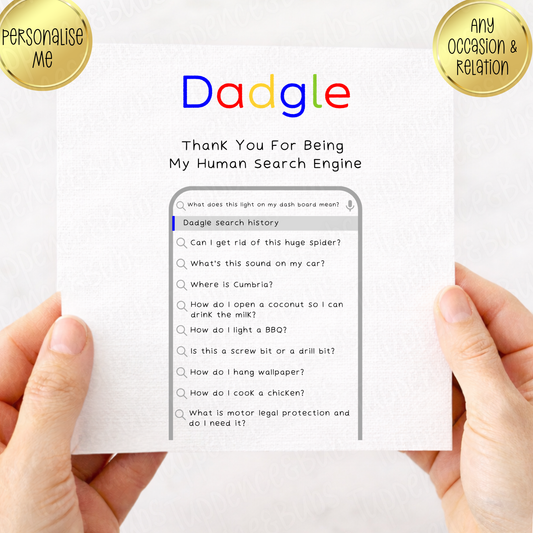 Dadgle, Human Search Engine Card