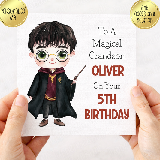 Harry Inspired Birthday Card