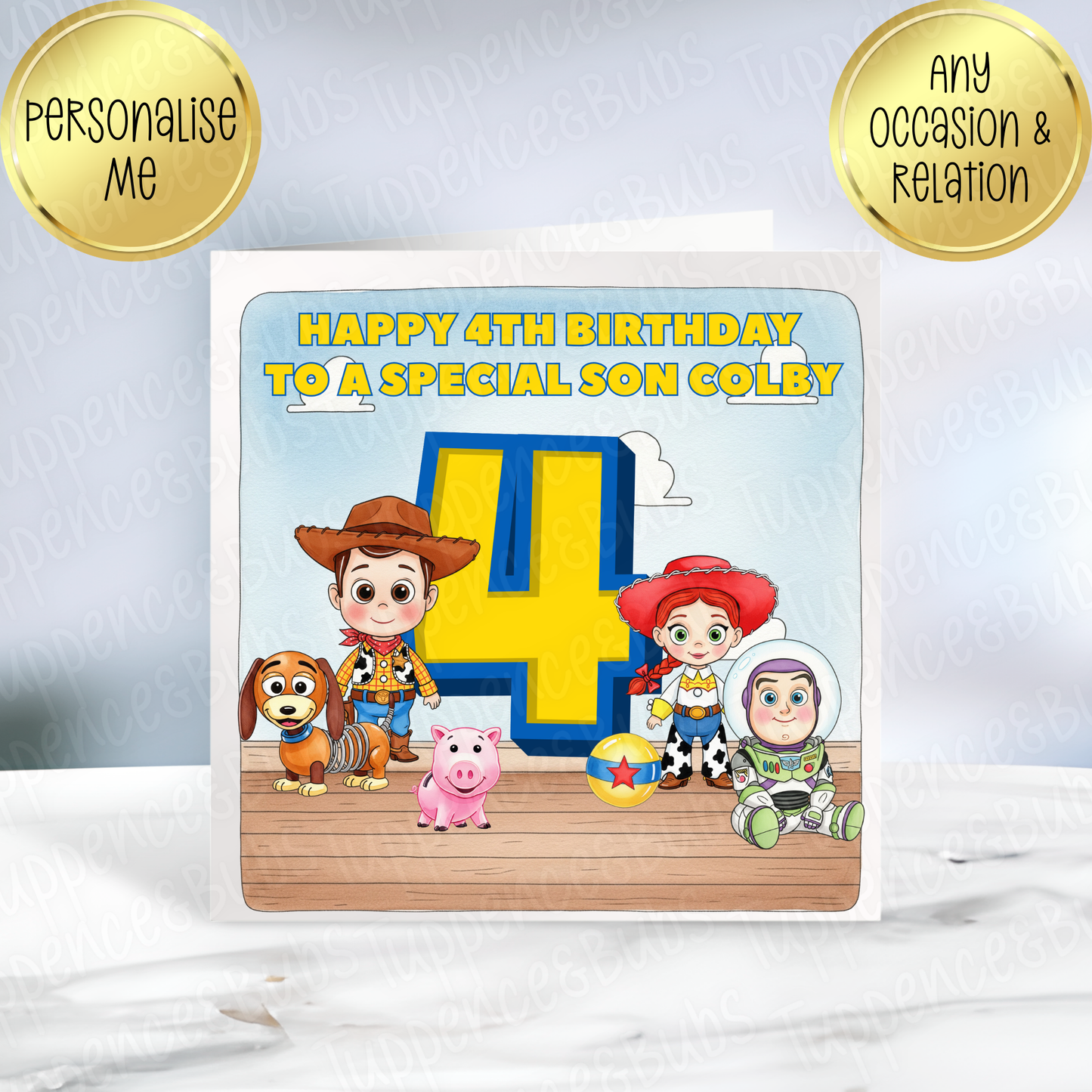 Toy Themed Birthday Card